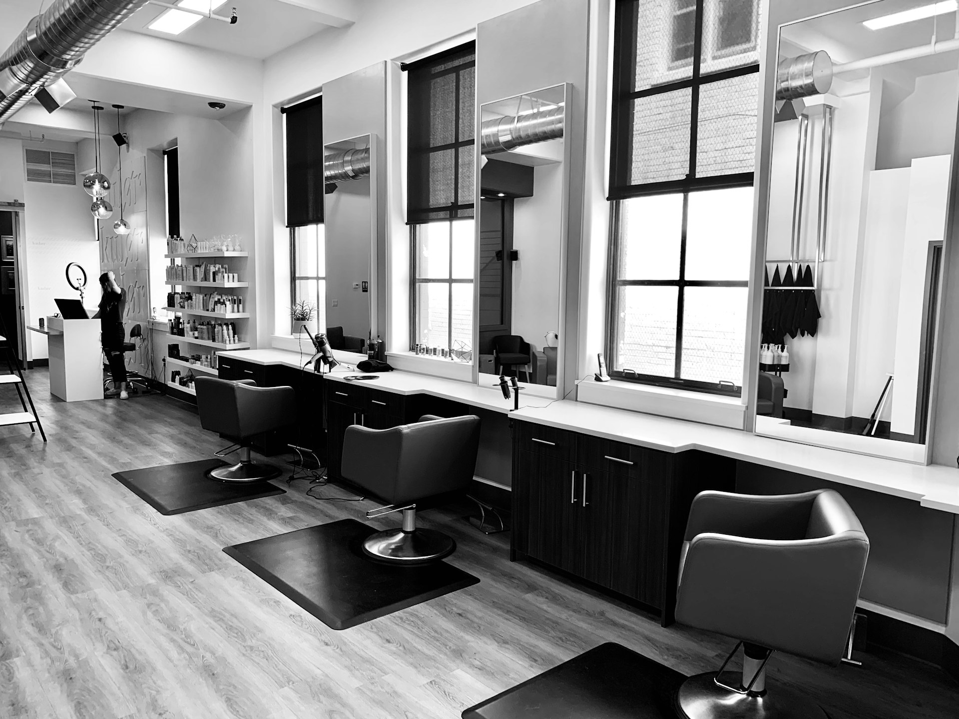 Hair salon interior